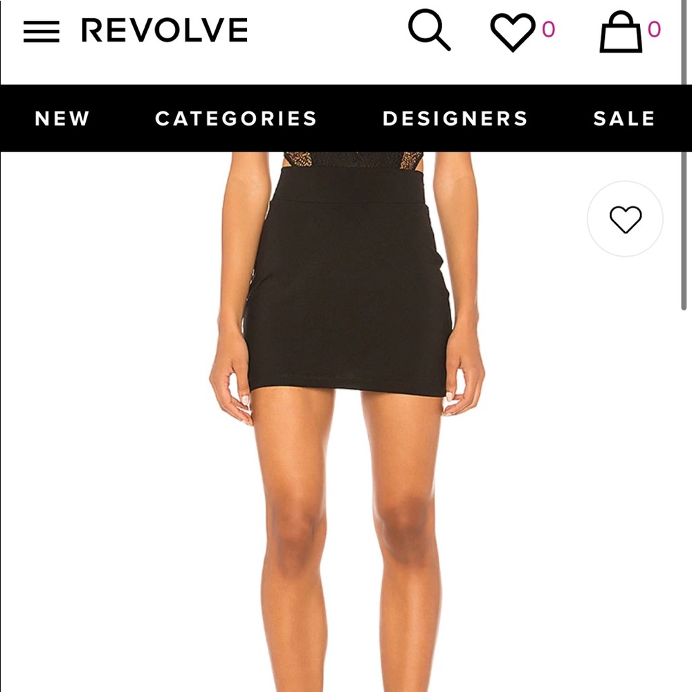 Susana Monaco Black Mini Skirt